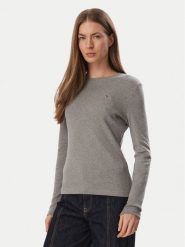 Tommy Hilfiger Bluzka Cody WW0WW53689 Szary Slim Fit. Szare koszule damskie Tommy Hilfiger, xs, bez wzorów, z bawełny, bez kołnierzyka, bez ramiączek. Za 209.99 zł.