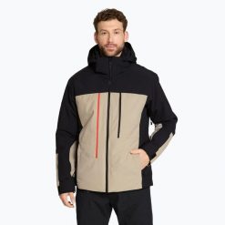 Kurtka narciarska męska ZIENER Taponga. Białe kurtki snowboardowe męskie Ziener, m, bez wzorów, z materiału, z kapturem, narciarskie. Za 1,399.00 zł.