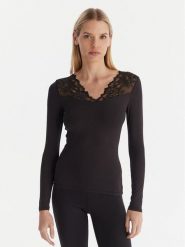 Ysabel Mora Koszulka piżamowa 19487 Czarny Slim Fit. Czarne koszule nocne damskie ysabel mora, s, bez wzorów, z syntetyku. Za 129.99 zł.