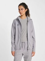 Damska bluza dresowa z kapturem Hummel Cima 2.0. Szare bluzy damskie Hummel, xl, bez wzorów, z dresówki, z kapturem. Za 325.55 zł.
