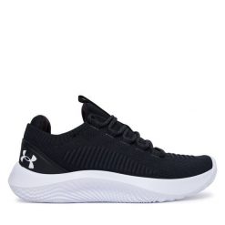 Buty na siłownię Under Armour. Czarne obuwie sportowe damskie Under Armour, bez wzorów, na fitness i siłownię. Za 338.99 zł.