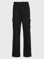 Karl Kani Spodnie materiałowe Rubber Signature 6002507 Czarny Relaxed Fit. Czarne spodnie materiałowe męskie Karl Kani, l, bez wzorów, z bawełny. Za 399.99 zł.