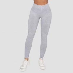 Legginsy damskie fitness bezszwowe szare Lift. Szare legginsy damskie GYMBEAM, s, bez wzorów, z elastanu, do biegania. Za 110.90 zł.