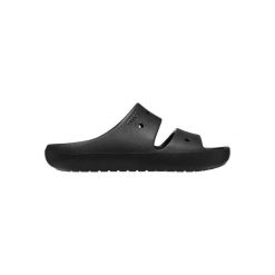 Klapki damskie Crocs 209403001. Czarne klapki damskie Crocs, bez wzorów, z materiału, sportowe, bez obcasa. Za 178.99 zł.