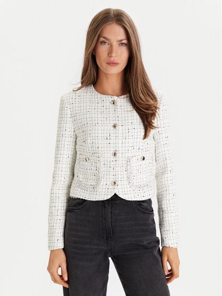 Morgan Marynarka 252-VGABY Écru Slim Fit. Żakiety damskie Morgan, bez wzorów, z syntetyku. Za 469.99 zł.