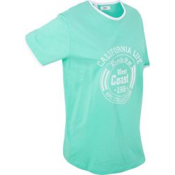 T-shirt bawełniany, krótki rękaw bonprix mentolowy niebieski. Bluzki damskie bonprix. Za 37.99 zł.