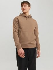 Jack & Jones Bluza 12208157 Beżowy Relaxed Fit. Brązowe bluzy męskie Jack & Jones, m, bez wzorów, z syntetyku, bez kaptura. Za 149.99 zł.