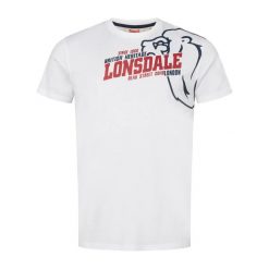 Koszulka Lonsdale Walkley. Białe koszulki sportowe męskie Lonsdale, xl, bez wzorów, bez kołnierzyka, bez ramiączek. Za 120.00 zł.
