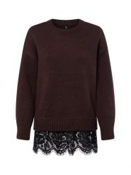 ONLY bluzka z dzianiny Kobiety brązowy, M. Brązowe bluzki damskie Only, m, bez wzorów, z dzianiny, bez kołnierzyka, bez ramiączek. Za 199.95 zł.