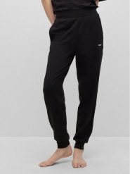Hugo Spodnie dresowe 50490578 Czarny Regular Fit. Czarne spodnie dresowe damskie Hugo, xs, bez wzorów, z dresówki. Za 199.99 zł.