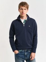 Gant bluza nierozpinana Mężczyźni niebieski, L. Niebieskie bluzy męskie GANT, l, bez wzorów, z jeansu, bez kaptura. Za 599.95 zł.