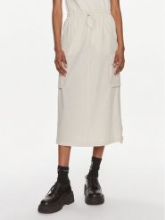 Tommy Jeans Spódnica midi Parachute DW0DW17719 Beżowy Relaxed Fit. Brązowe spódnice damskie Tommy Jeans, s, bez wzorów, z jeansu, midi. Za 399.99 zł.