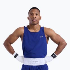 Koszulka męska Boxraw Stevenson Tank 2.0. Niebieskie koszulki sportowe męskie BOXRAW, l, bez wzorów, z elastanu, bez kołnierzyka, bez ramiączek, na fitness i siłownię. Za 229.99 zł.