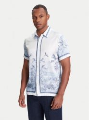 Guess Koszula M4YH39 WF1T2 Niebieski Regular Fit. Niebieskie koszule męskie Guess, m, z aplikacjami, z syntetyku, bez kołnierzyka, bez ramiączek. Za 209.99 zł.