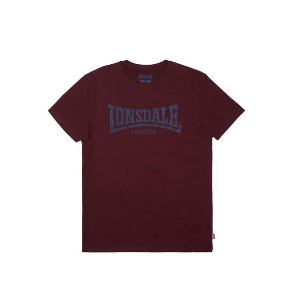 T-shirt Lonsdale Logo Kai. Czerwone t-shirty męskie Lonsdale, xl, bez wzorów, z bawełny, bez kołnierzyka. Za 130.50 zł.
