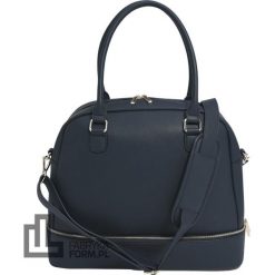 Torba damska Stackers Pebble granatowa. Torebki do ręki damskie Stackers, bez wzorów, eleganckie, bez dodatków. Za 699.00 zł.