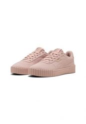 Buty sportowe damskie Puma Carina 3.0 Sd. Czerwone obuwie sportowe damskie Puma, bez wzorów, z materiału. Za 390.00 zł.