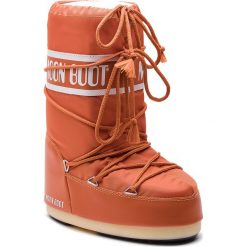 Śniegowce MOON BOOT - Nylon 14004400076 Orange M. Brązowe kozaki damskie Moon Boot, z materiału. Za 329.00 zł.