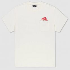 Koszulka Rip n Dip Funny Fungus Pk Beżowa. Brązowe koszulki sportowe męskie RIPNDIP, bez wzorów, bez kołnierzyka, bez ramiączek. Za 211.46 zł.