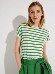 More & More Koszulka Kobiety wiskoza zielony, 42. Zielone t-shirty damskie More & More, bez wzorów, z wiskozy, eleganckie, bez kołnierzyka. Za 139.95 zł.