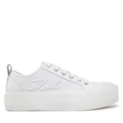 Trampki KARL LAGERFELD. Białe trampki i tenisówki damskie KARL LAGERFELD, bez wzorów, bez zapięcia. Za 589.99 zł.