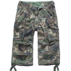 Szorty bushcraft męskie Brandit M65 3/4 Urban Legend Woodland. Brązowe szorty męskie Brandit, na lato, m, bez wzorów. Za 248.50 zł.