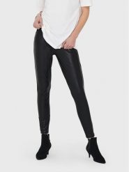 ONLY Legginsy Cool Coated 15187844 Czarny Extra Slim Fit. Czarne legginsy damskie Only, xs, bez wzorów, z syntetyku. Za 85.40 zł.
