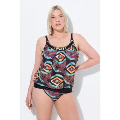 Damskie Tankini miękkie miseczki elastyczny dół. Czarne bikini damskie Ulla Popken, l, bez wzorów, plus size. Za 294.99 zł.