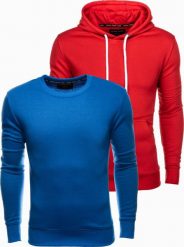 Ombre Zestaw bluz męskich BASIC - mix 2-pak V6 Z54 XL. Bluzy męskie Ombre, m, bez wzorów, bez kaptura. Za 159.99 zł.
