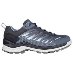 Buty trekkingowe damskie Lowa Ferrox Gtx. Niebieskie obuwie sportowe damskie Lowa, bez wzorów, z materiału, trekkingowe. Za 790.95 zł.