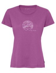 Koszulka damska T-Shirt V. Czerwone koszulki sportowe damskie Vaude, s, bez wzorów, z bawełny, bez kołnierzyka, bez ramiączek, na fitness i siłownię. Za 189.00 zł.