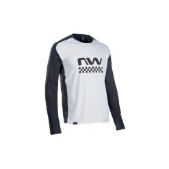 Koszulka rowerowa mtb NORTHWAVE EDGE Jersey LS jasna szara. Czarne bluzy męskie Northwave, xl, bez wzorów, z jersey, bez kaptura. Za 160.00 zł.
