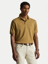 Polo Ralph Lauren Polo 710704319505 Brązowy jasny Custom Slim Fit. Brązowe koszulki polo męskie Polo Ralph Lauren, l, bez wzorów, z bawełny, bez ramiączek. Za 543.99 zł.