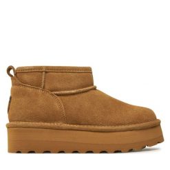 Śniegowce Bearpaw. Brązowe śniegowce i trapery damskie Bearpaw. Za 499.99 zł.