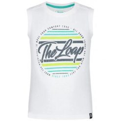 Dziecięcy podkoszulek Loap Bafr biały. Czarne koszule dla chłopców ZSPORT, bez wzorów, z bawełny, klasyczne, bez kołnierzyka, bez ramiączek. Za 128.99 zł.