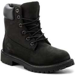 Trapery Timberland. Czarne kozaki damskie Timberland. Za 599.99 zł.