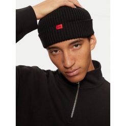 Czapka HUGO. Czarne czapki i kapelusze męskie Hugo, na zimę, bez wzorów. Za 249.99 zł.
