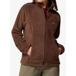 Bluza damska bez kaptura Columbia Benton Springs FZ. Brązowe bluzy sportowe damskie Columbia, bez wzorów, bez kaptura, trekkingowe. Za 239.00 zł.
