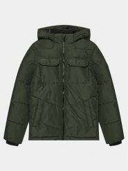 Jack & Jones Junior Kurtka zimowa Mason 12236556 Zielony Regular Fit. Zielone buty zimowe chłopięce Jack & Jones Junior, bez wzorów, z syntetyku, bez zapięcia. Za 179.99 zł.
