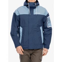 Kurtka przeciwwiatrowa męska Columbia Challenger II Windbreaker. Niebieskie kurtki sportowe męskie Columbia, m, bez wzorów, z softshellu, trekkingowe. Za 245.99 zł.