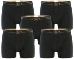 CR7 Cristiano Ronaldo 5-pack bokserki czarne i złote. Białe bokserki damskie CR7 Cristiano Ronaldo, s, bez wzorów, z bawełny. Za 229.99 zł.