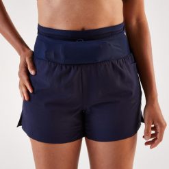 Spodenki do biegania w terenie damskie Kiprun Run 900. Brązowe szorty sportowe damskie KIPRUN, l, bez wzorów, z materiału, do biegania. Za 189.99 zł.