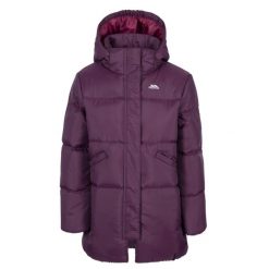 Trespass Ailie- Damska kurtka codzienna Potent Purple. Fioletowe kurtki damskie Trespass, bez wzorów, z puchu, bez kaptura. Za 290.99 zł.