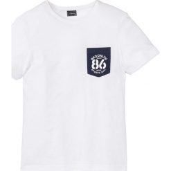 T-shirt Slim Fit bonprix biały. T-shirty męskie marki Giacomo Conti. Za 44.99 zł.