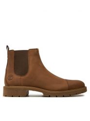 Timberland Sztyblety Elmhurst Chelsea Basic TB0A29RJG281 Brązowy. Brązowe botki męskie Timberland, bez wzorów, z nubiku, bez zapięcia. Za 579.99 zł.