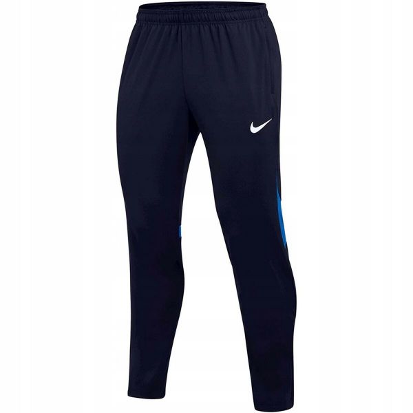 Męskie Spodnie Do Biegania Academy Pro DriFIT. Niebieskie spodnie sportowe męskie Nike, m, bez wzorów, z dresówki, do biegania. Za 211.99 zł.