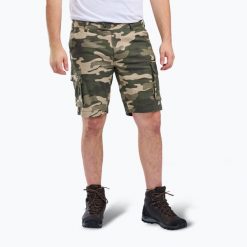 Spodenki trekkingowe męskie wood Värnamo Serengeti. Zielone krótkie spodenki sportowe męskie Pinewood, m, bez wzorów, trekkingowe. Za 259.99 zł.