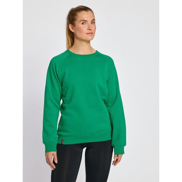 Bluza damska Hummel Red Classic. Zielone bluzy damskie Hummel, na wiosnę, s, bez wzorów, z bawełny, bez kaptura. Za 161.75 zł.