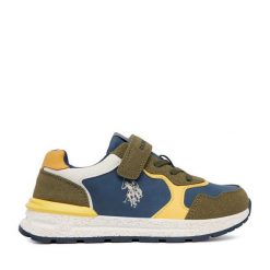 Sneakersy U.S. Polo Assn. Brązowe trampki i tenisówki chłopięce U.S. Polo Assn., bez wzorów, bez zapięcia. Za 199.99 zł.