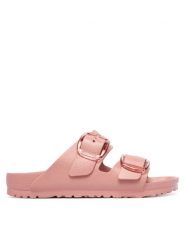 Birkenstock Klapki Arizona Big Buckle 1032032 Różowy. Czerwone klapki damskie Birkenstock, bez wzorów, z syntetyku, bez obcasa. Za 299.99 zł.
